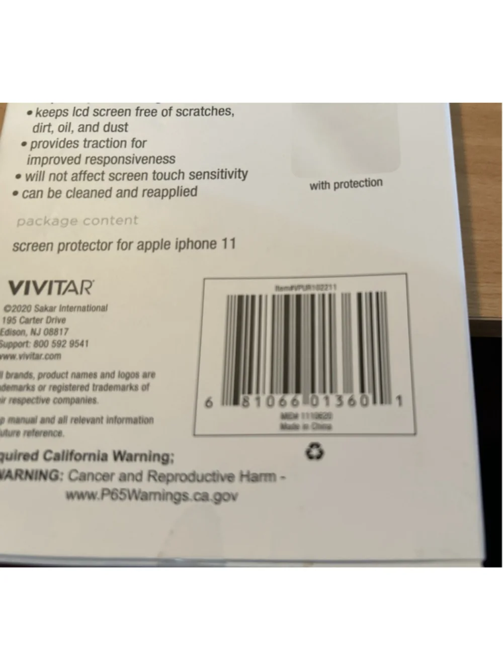 iPhone 11 Glass Anti-Microbial Screen Protector Repels 99% of Viruses & Bacteria